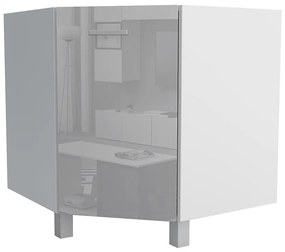 Kuchynská skrinka Lucjan 90/90 DNSK LUX šedá