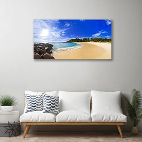 Obraz Canvas Slnko more pláž krajina 140x70 cm