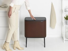 Odpadkový kôš Bo Touch Bin 11 l + 23 l čierny matný