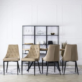 Čalouněná jídelní židle CORK béžová