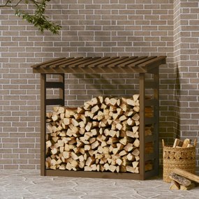 Stojan na palivové drevo medový 108x64,5x110cm masívna borovica 822440