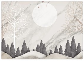 Obraz - Zimná krajina (70x50 cm)