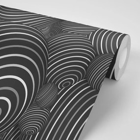 Samolepiaca tapeta čiernobiele guličky - 450x300