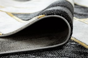 Dywany Łuszczów, Kusový koberec Emerald 1015 black and gold, 120x170, čiernobiela, kancelária