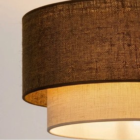 BRILAGI - LED stropné svietidlo BOHO ECO 1xE27/10W/230V pr. 40 cm hnedá/krémová