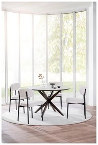 Svetlosivý vlnený okrúhly koberec ø 250 cm Auckland - Rowico