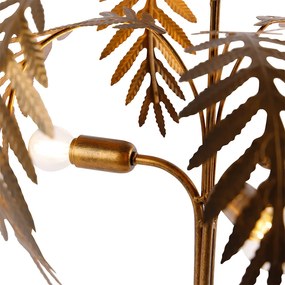 Art Deco stolná lampa zlatá 3-svetlo - Botanica