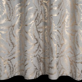 EUROFIRANY ZATEMŇOVACÍ ZÁVES NA KRÚŽKOCH MILENA 140X250 CM LISTY
