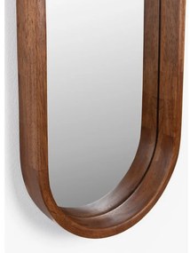 Nástenné zrkadlo s dreveným rámom 24x120 cm Nyko – White Label