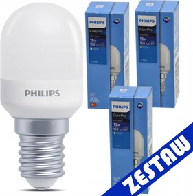 SADA 3x LED žiarovka E14 1,7W 150lm T25 2700K - tepla biela