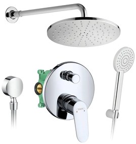 Hansgrohe + Alpi HG SET 9 - Sprchový systém pod omietku, páková batéria Focus, chróm