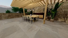 Dlažba Peacock Sand 90x90x2