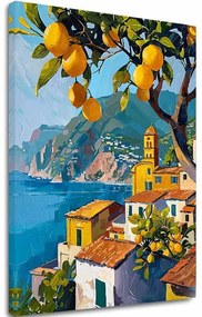 Obraz na plátne Citrónový sad - Taliansky štýl