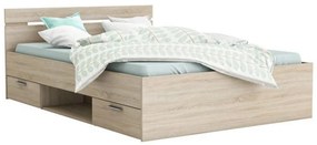 Manželská posteľ 140 cm Michigin (dub sonoma) (bez matraca a roštu). Vlastná spoľahlivá doprava až k Vám domov. 1040195