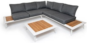 Záhradný hliníkový nábytok BENDIGO 5 biely