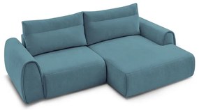 Modrá rohová pohovka Aden – Bobochic Paris