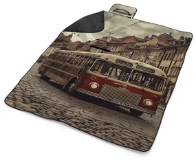 Sablio Plážová deka Historický autobus: 200x140 cm