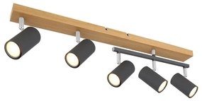 Globo 57911-5G - Bodové svietidlo ROBBY 5xGU10/35W/230V hnedá/čierna