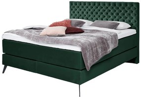 Boxspring posteľ oliver 160 x 200 zelená MUZZA
