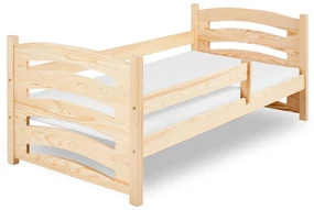 Detská posteľ MELA 80 x 160 cm, borovica Rošt: Bez roštu, Matrac: Matrac EASYSOFT 8 cm