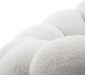 OTOČNÉ KRESLO FILIPPO S PODNOŽKOU BIELE