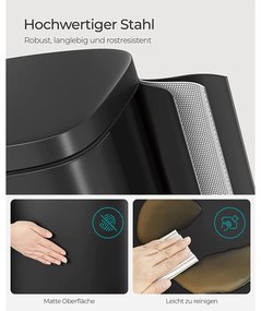 Odpadkový kôš 30 l SONGMICS LTB03BK