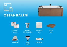 Mspa | Bazén vírivý MSPA OSLO AMBER AERO PLUS- F-AM063WAP | 11400305