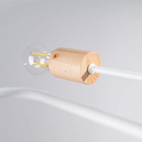 Stropné svietidlo Timbo 4, drevené telo svietidla, w