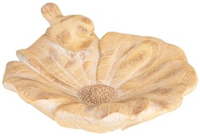 ATMOSPHERA Napájadlo pre vtáky Birdy, 16x38 cm, keramika, béžová