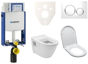 Cenovo zvýhodnený závesný WC set Geberit na zamurovanie + WC VitrA Integra vr. sedátka SIKOGE2V4