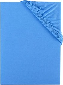 Plachta posteľná modrá jersey EMI, Detská plachta 60x120