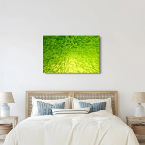 Obraz žltozelených kostičiek (90x60 cm)
