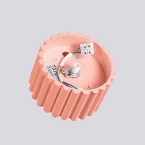 Stropné svietidlo Aura, 1x ružové hliníkové tienidlo, (6 cm)