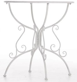 Kovový stôl GS13436802 - Biela antik