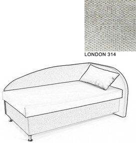 AVA NAVI, PRAVÁ 120x200 Varianta: LONDON 314