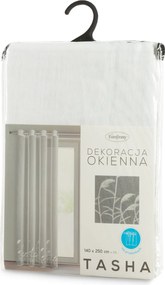 ZÁCLONA NA KRÚŽKOCH TASHA 140X250 CM VZOROVANÁ