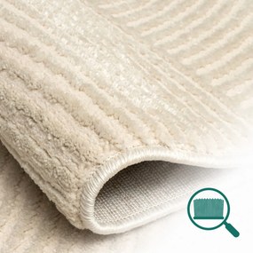 Angel Carpet, Kusový koberec Zafiro 25 Beige, 60x110, béžová, kancelária