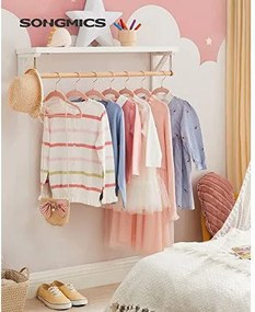 Vešiaky pre deti, Balenie 50 ks detských zamatových vešiakov, 30 x 0,5 x 20,5 cm, svetloružové