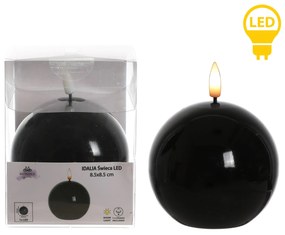 LED svíčka IDALIA BEAD 11 cm černá