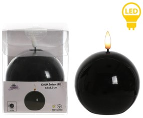 LED sviečka IDALIA BEAD 11 cm čierna