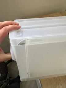2. akosť - S - Zásuvka, úložný box výsuvný, transparentný Rotho SYSTEMIX