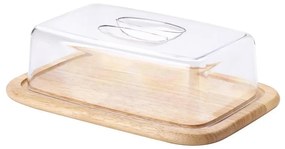 Continenta C3073 - Kuchynská doska na krájanie s vekom 30x20 cm gumovník