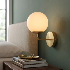 Brilagi - Nástenná lampa MALIVA 1xE14/15W/230V zlatá/biela