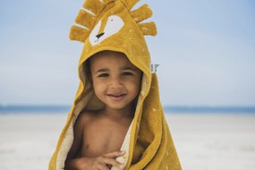 Detská osuška s kapucňou Mr. Lion - 70 x 130 cm