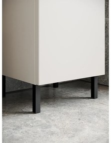 Krémová vysoká/úzka kúpeľňová skrinka 34x120 cm Salinas – Germania