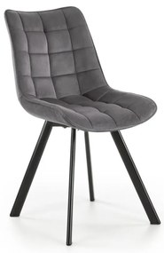 Jedálenská stolička COMORO, 1 ks, tmavosivá