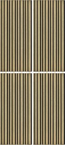 XXXLutz AKUSTICKÝ PANEL velikost: 52/120 cm - Online Only bytové doplnky - 008021007502