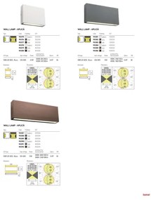 Redo 90389 - LED Vonkajšie nástenné svietidlo KAMAL LED/15W/230V 3000K IP54 hnedá