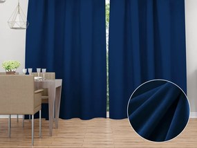 Biante Zamatový záves Velvet Prémium SVP-036 Námornícka modrá - šírka 135 cm 135x220 cm