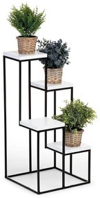 Stojaci kvetináč Caros biely